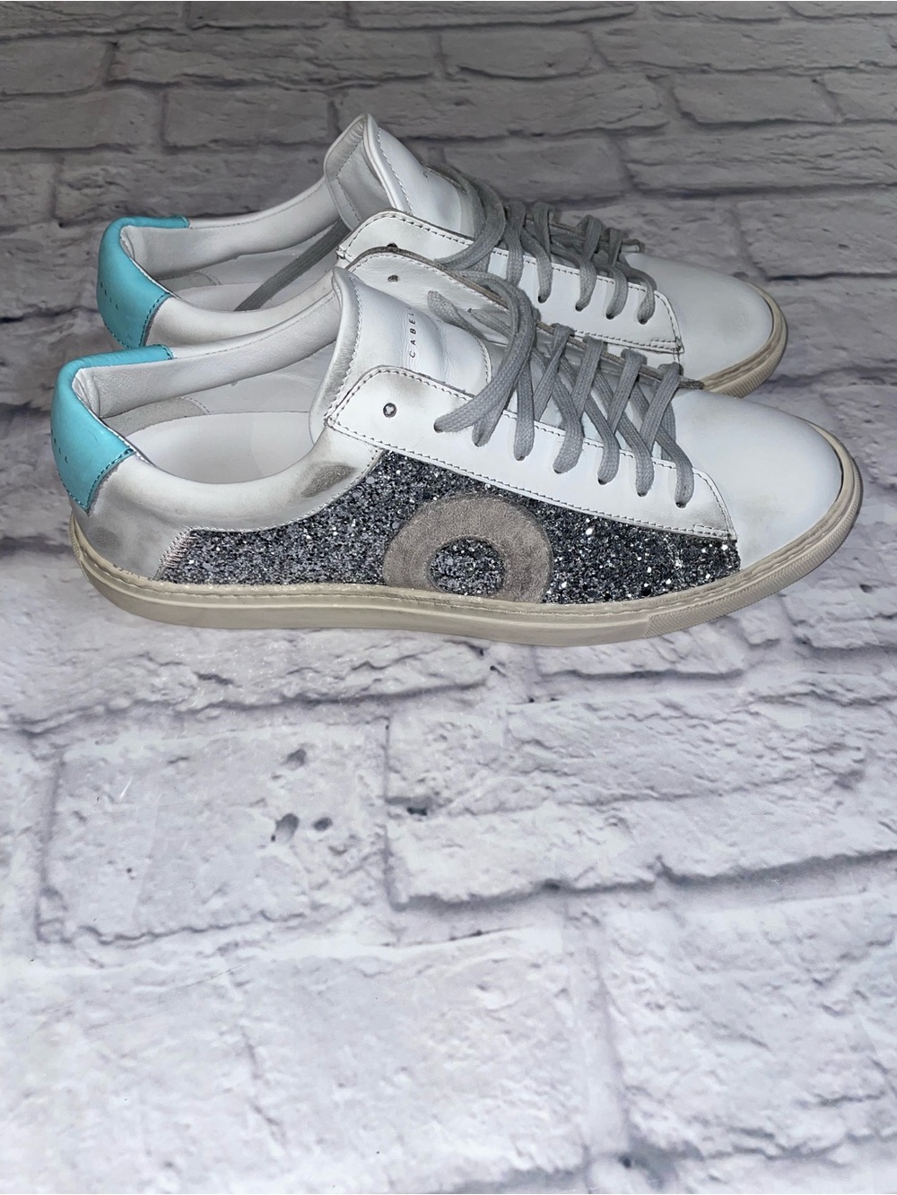 Oliver Cabell Low 1 Warp Leather Sneakers Made in Italy Women Size 40